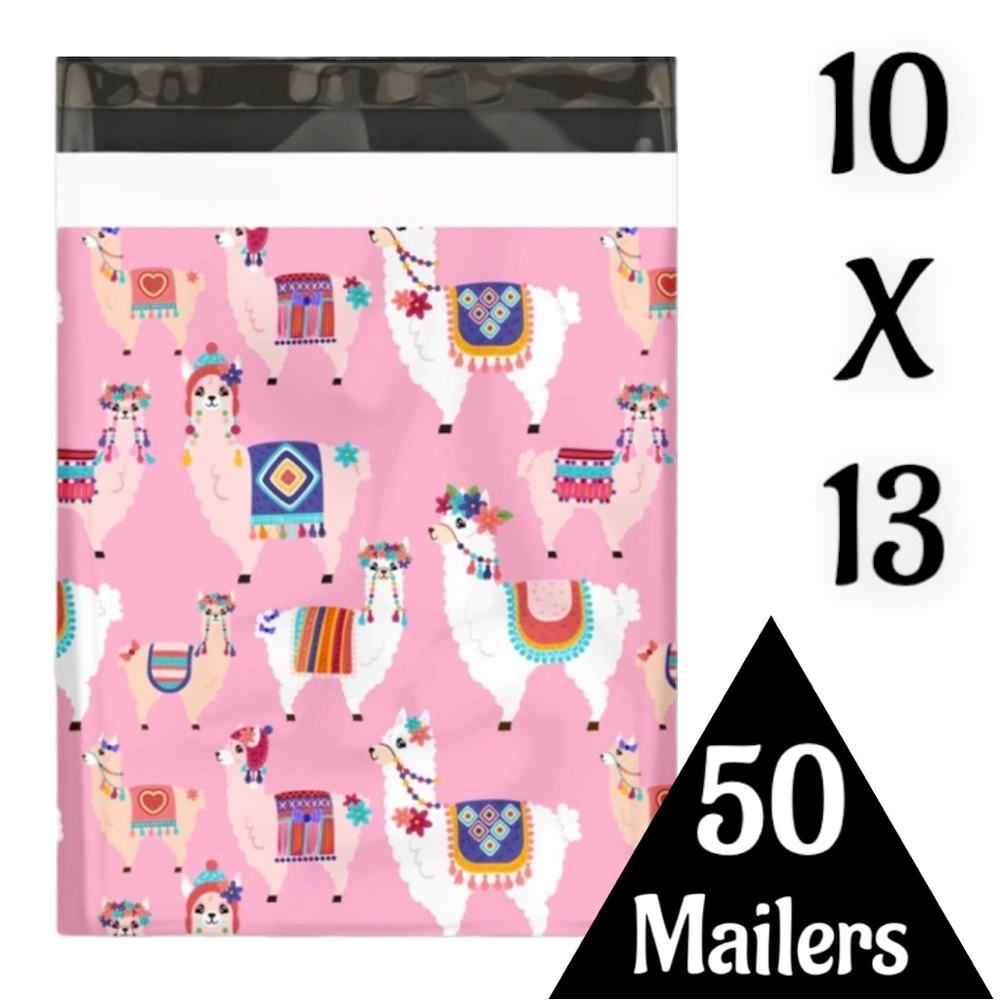 50 10X13 Poly Mailers, Drama Llama Shipping Envelopes PRICE IS FIRM - Picture 2 of 5